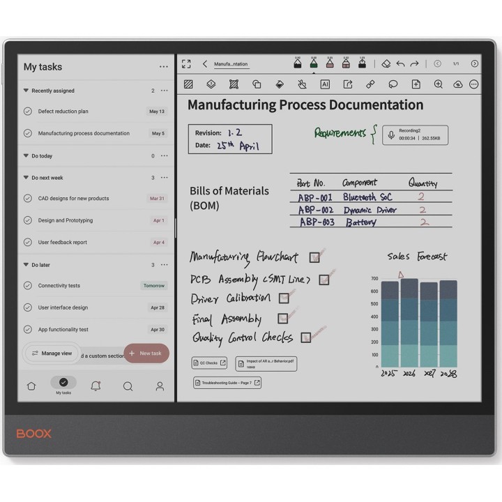 BOOX Tab X C – 13,3" Farb-ePaper-Tablet mit Android 13 & Stylus-Unterstützung