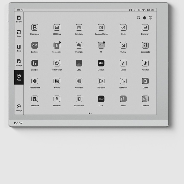 BOOX Go 10.3 Gen II / Gen 2 – 10.3" ePaper Tablet with Stylus Included